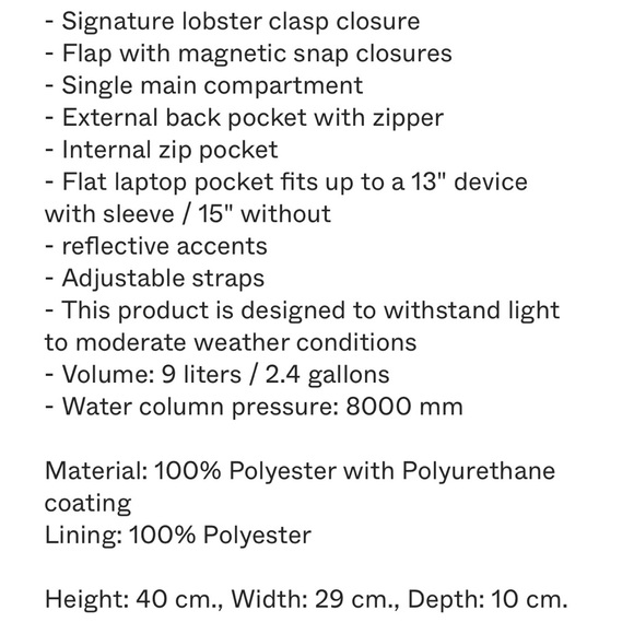 RAINS Backpack Reflective - Picture 10 of 10